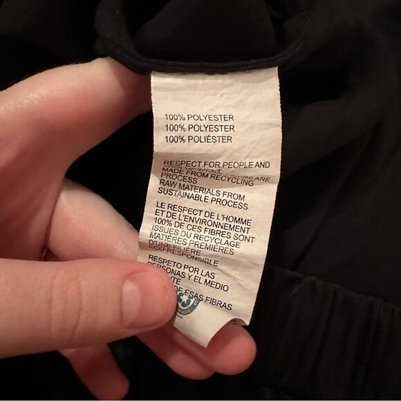 RTR Rosetta Getty Collective Black Satin Crossover Wide Leg Pull-On Pants Sz 16 - Picture 6 of 16